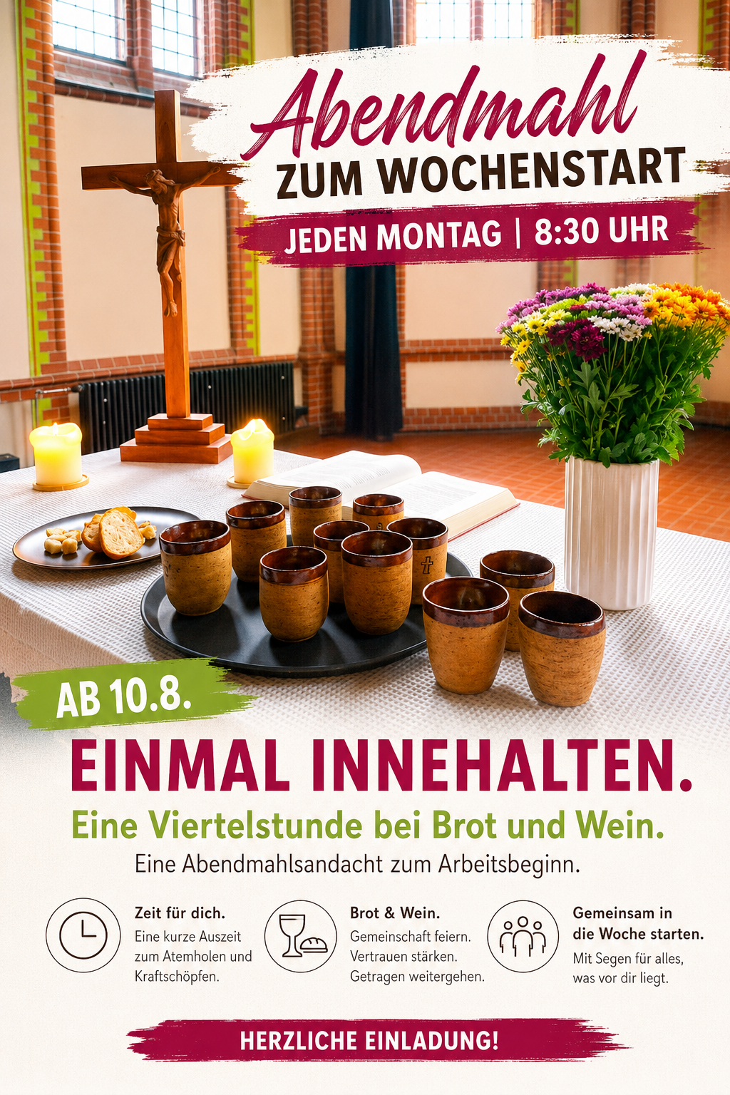 Abendmahl zum Wochenstart – Ein guter Beginn für die Woche